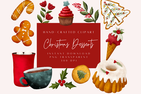 Christmas Dessert Clipart & Illustrations Review