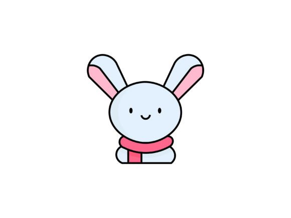 Christmas Rabbit Illustrations for Crafters