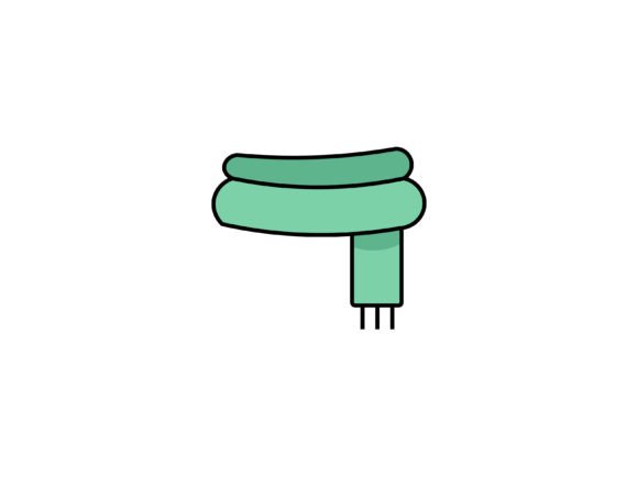 Christmas Scarf: Fresh Illustrations for Festive Blogs