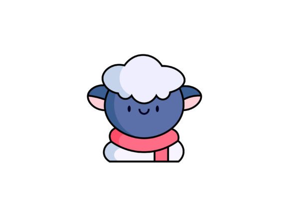 Christmas Sheep Illustrations for Festive Branding