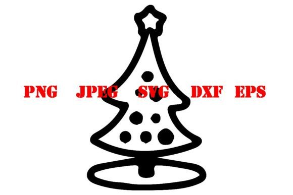 Doodle Christmas Tree SVG: Festive Illustrations