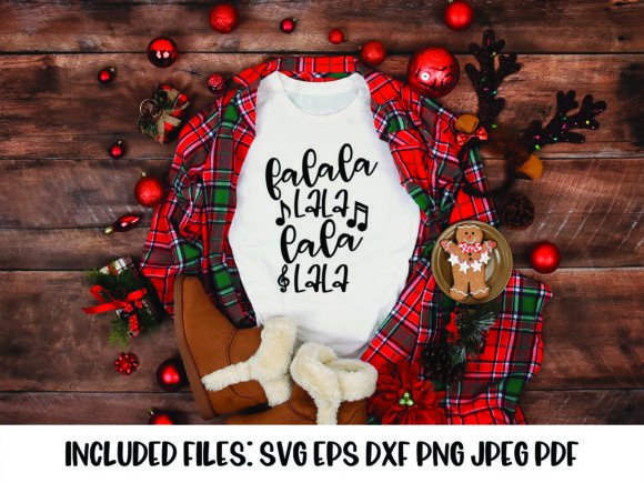 Falalalalalalalala Christmas SVG: Festive Illustrations