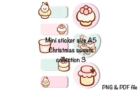 Mini Sticker Christmas Sweets 3: Festive Illustrations