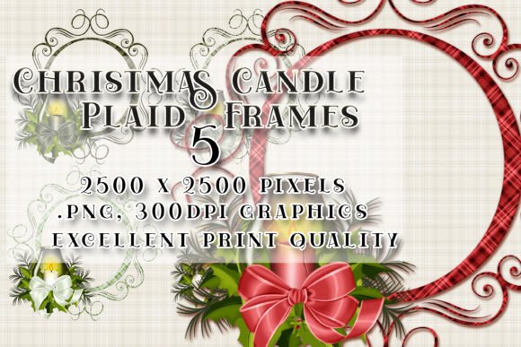 Plaid Christmas Candle Scroll Frames V1 Review