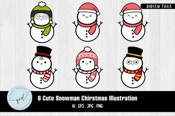 Review: 6 Cute Snowman Christmas Illustrations for Brands