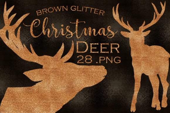Review: Christmas Brown Glitter Deer Illustrations