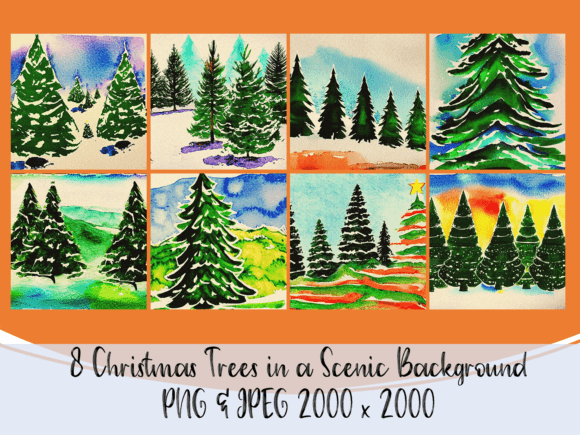 Review: Christmas Trees in a Scenic Background Design