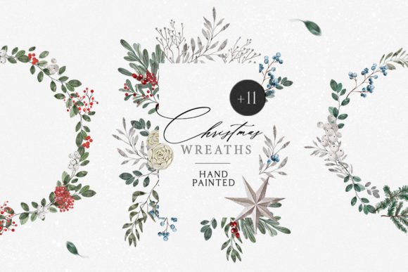 Review: Watercolor Christmas Wreaths Set for Holiday Embroidery