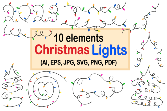 Reviewing Christmas Lights Illustrations for Client Work