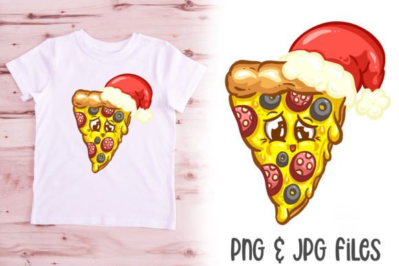 Santa Pizza Slice Illustrations: A Designer's Review